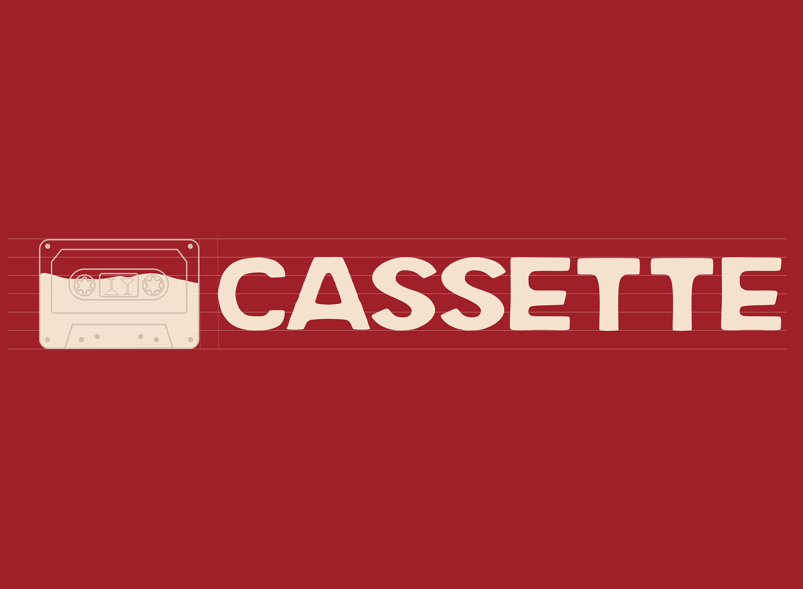 Cassette logo design