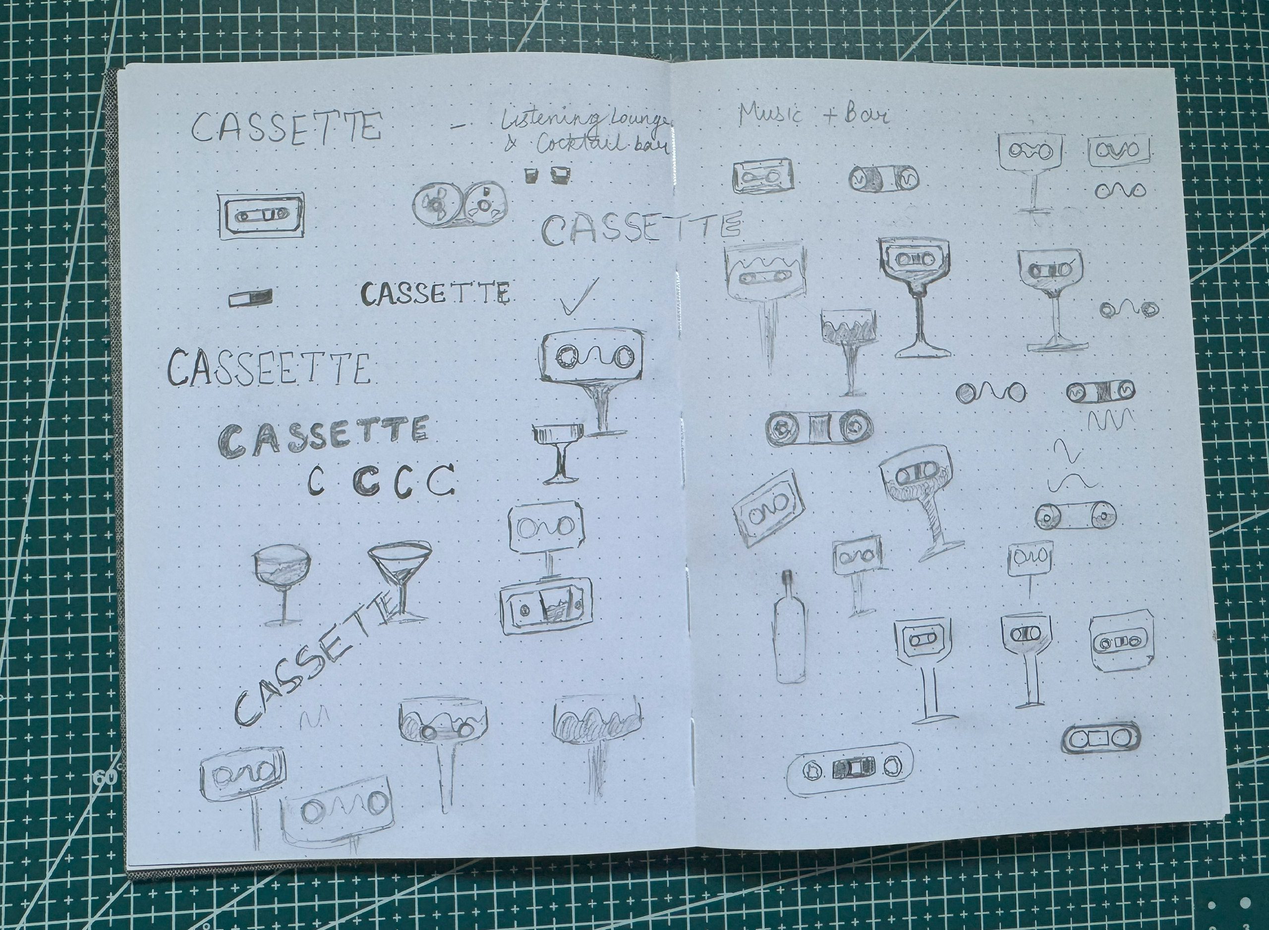 Cassette logo design