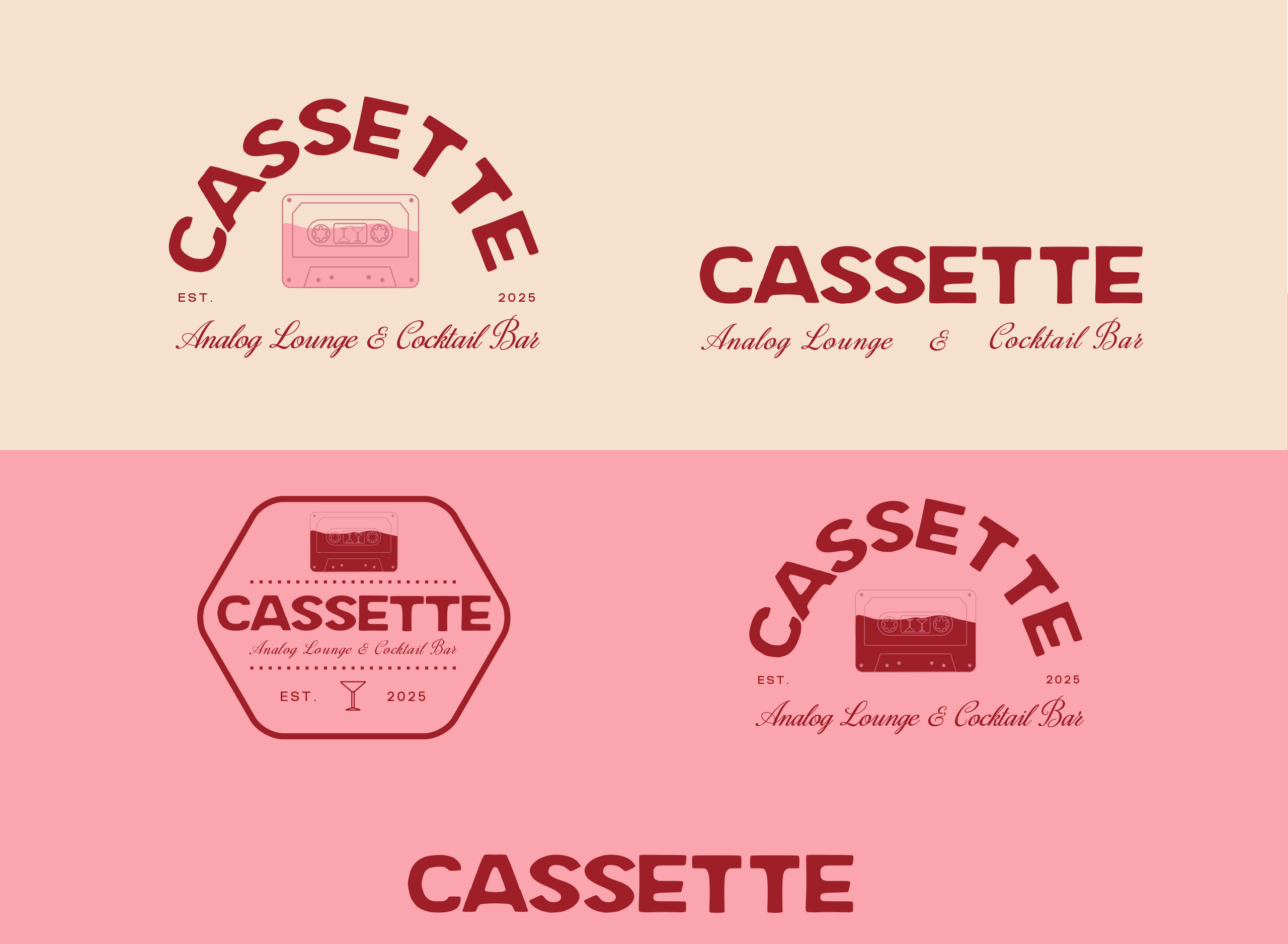 Cassette logo design