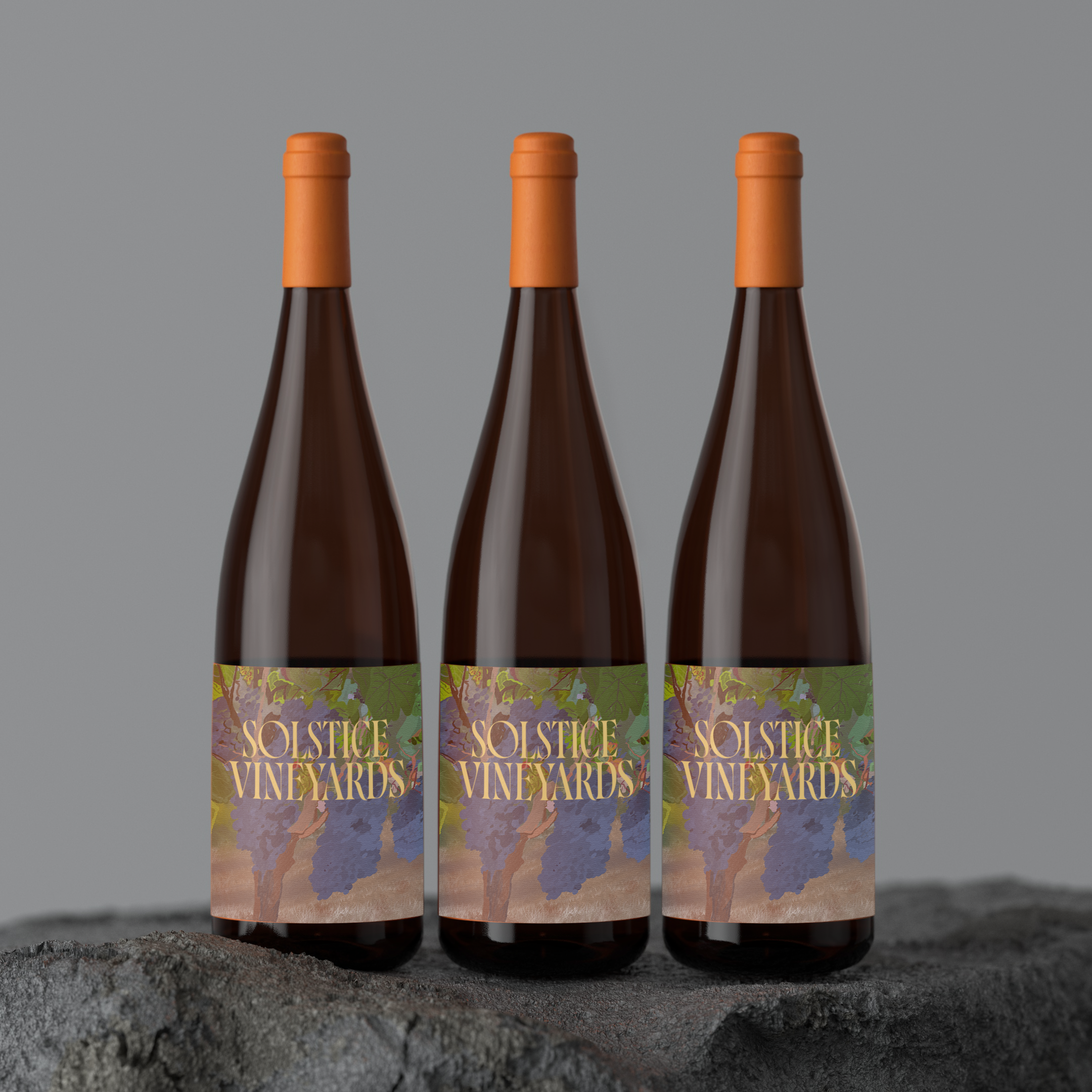 Solstice Vineyards Brand identity design