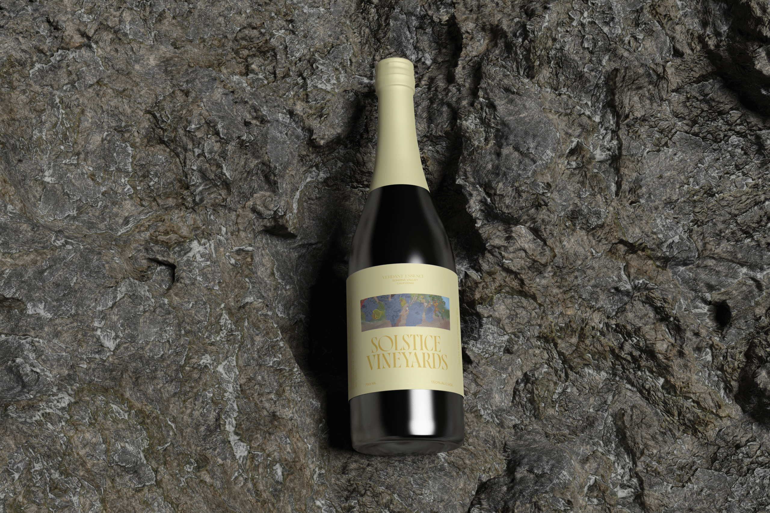 Solstice Vineyards Brand identity design