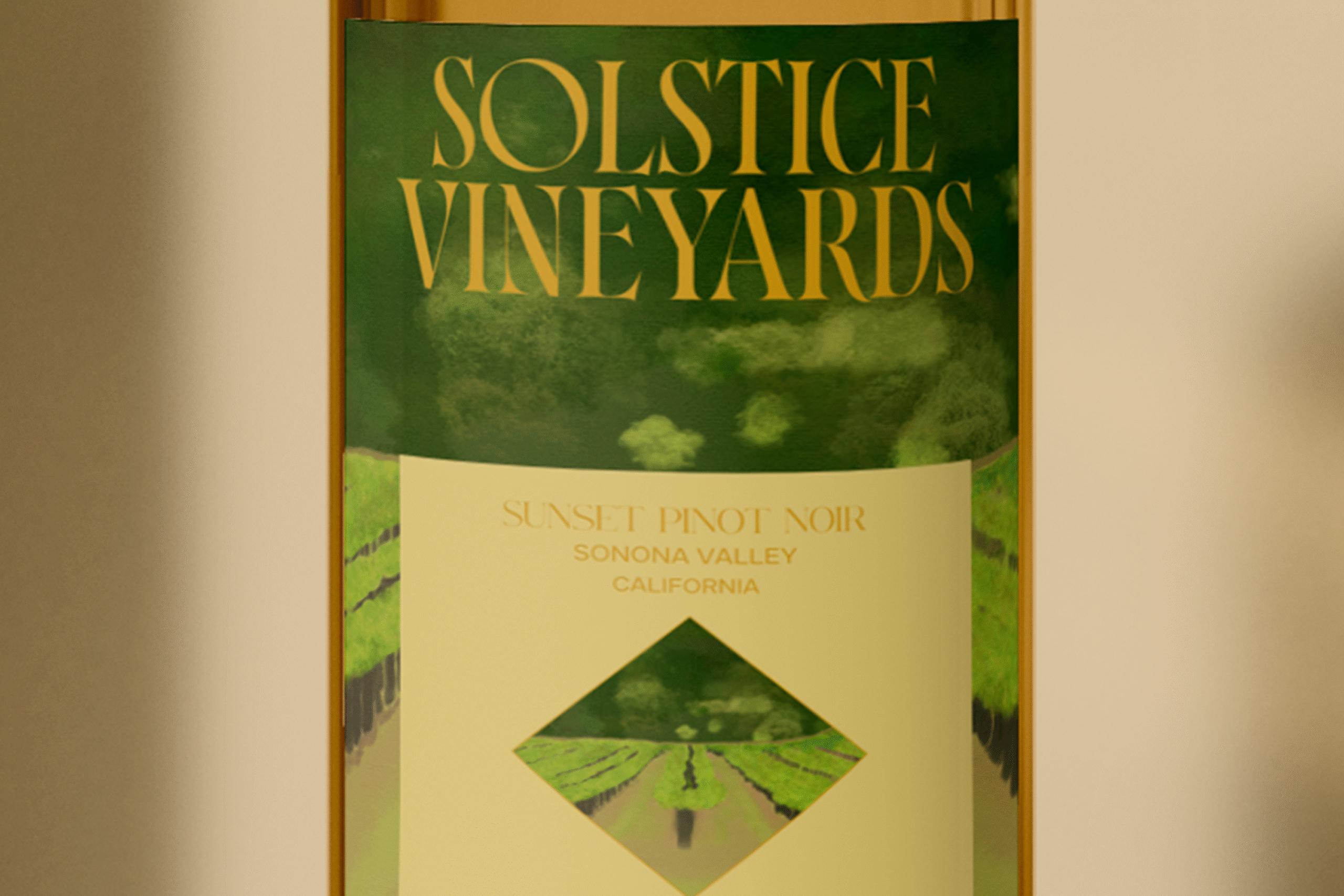 Solstice Vineyards Brand identity design