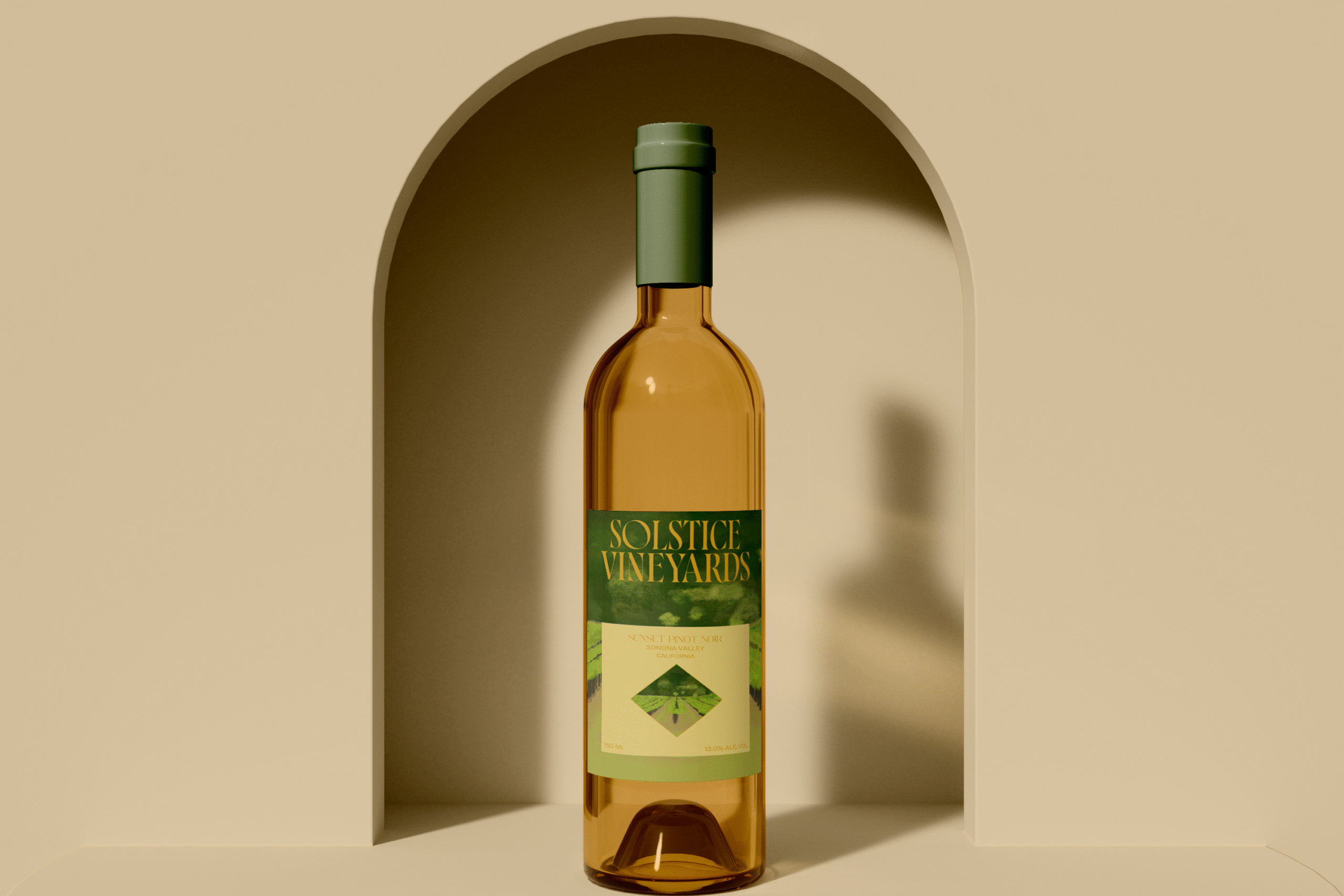 Solstice Vineyards Brand identity design