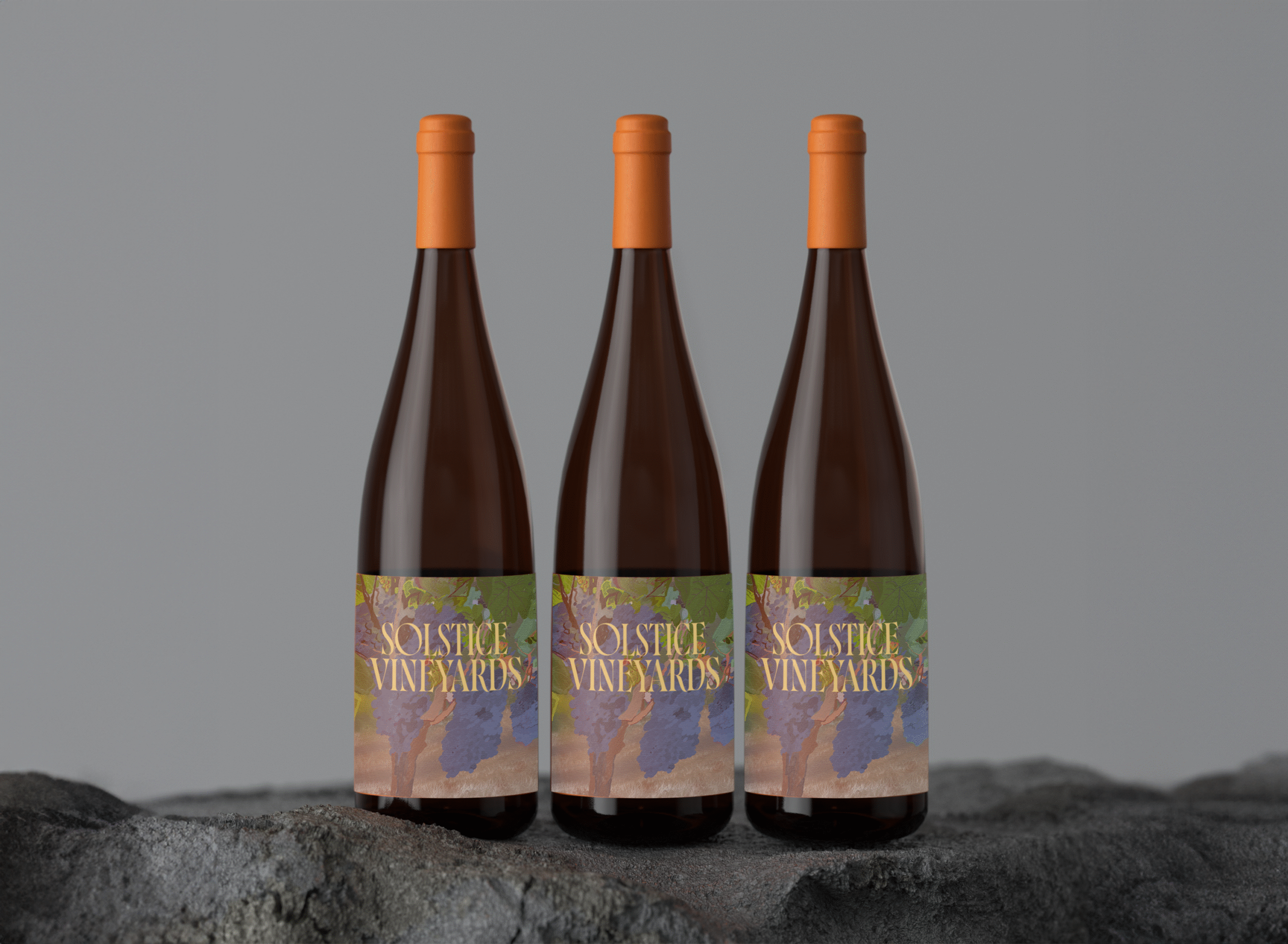 Solstice vineyards brand design